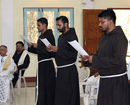 Perpetual profession of three Capuchin Friars held in Bengaluru